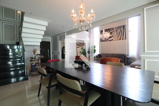 Sala de Jantar de casa de condomínio para alugar com 3 quartos, 350m² em Nova Uberlândia, Uberlândia