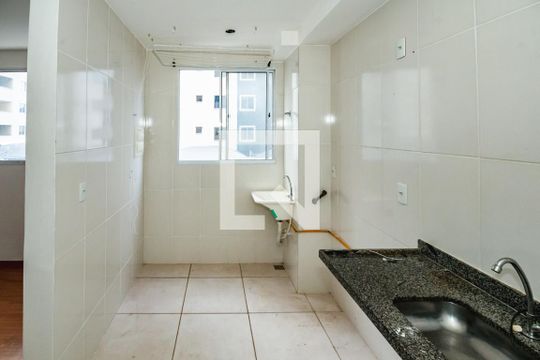 Cozinha/Área de serviço de apartamento à venda com 2 quartos, 55m² em São Damião, Belo Horizonte