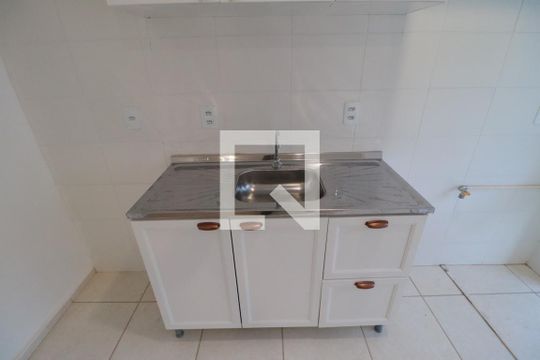 Cozinha  de apartamento para alugar com 2 quartos, 48m² em Maubisa, Ribeirão Preto