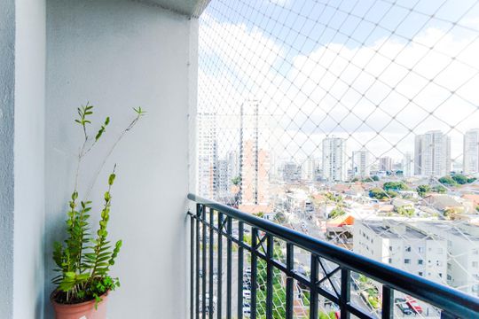 Varanda da Sala de apartamento para alugar com 2 quartos, 50m² em Vila Augusta, Guarulhos