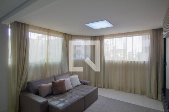 Sala de TV de apartamento para alugar com 4 quartos, 320m² em Castelo, Belo Horizonte