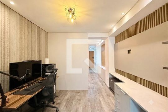 Sala de apartamento à venda com 1 quarto, 47m² em Santo Amaro, São Paulo