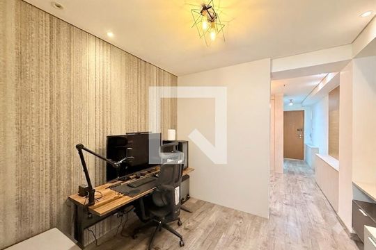 Sala de apartamento à venda com 1 quarto, 47m² em Santo Amaro, São Paulo