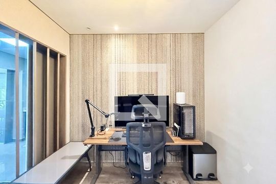 Sala de apartamento à venda com 1 quarto, 47m² em Santo Amaro, São Paulo