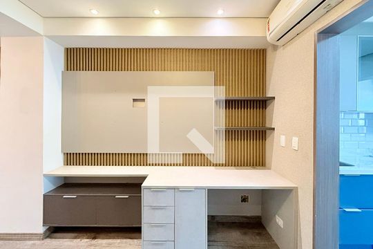 Sala de apartamento à venda com 1 quarto, 47m² em Santo Amaro, São Paulo