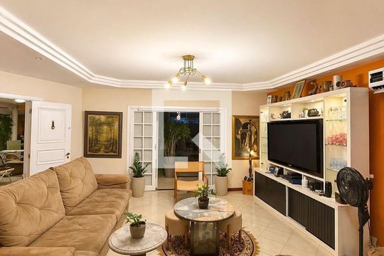 Sala de casa de condomínio à venda com 3 quartos, 353m² em Itanhangá, Rio de Janeiro