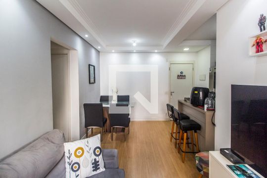 Sala  de apartamento à venda com 2 quartos, 51m² em Centro, Barueri