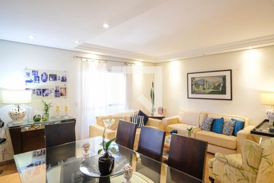 Sala de apartamento para alugar com 3 quartos, 160m² em Osvaldo Cruz, São Caetano do Sul