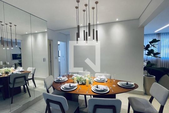 Sala de apartamento para alugar com 3 quartos, 93m² em Paquetá, Belo Horizonte