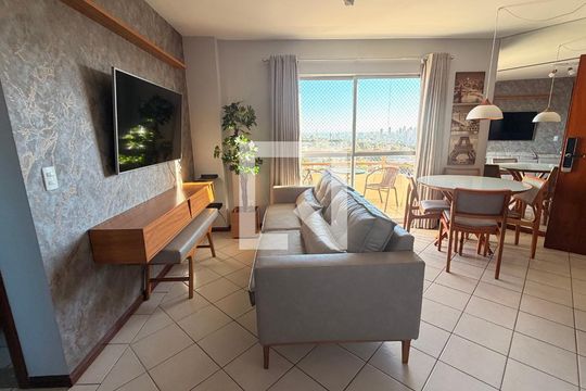 Sala de apartamento para alugar com 3 quartos, 79m² em Setor Pedro Ludovico, Goiânia