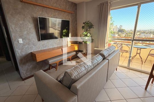 Sala de apartamento para alugar com 3 quartos, 79m² em Setor Pedro Ludovico, Goiânia