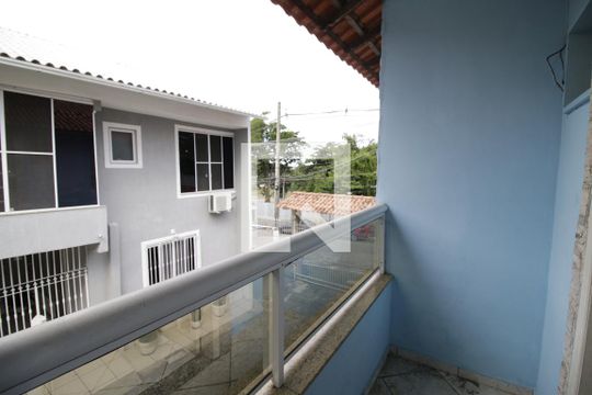 Varanda da Suíte 1 de casa de condomínio à venda com 2 quartos, 88m² em Taquara, Rio de Janeiro