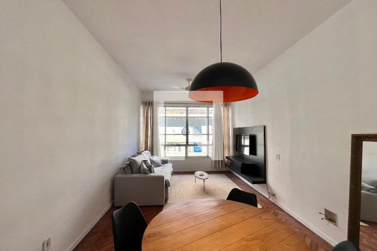 Sala de apartamento para alugar com 2 quartos, 93m² em Leblon, Rio de Janeiro