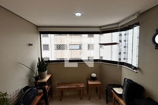 Sala - Sala de Jantar Varanda de apartamento à venda com 3 quartos, 106m² em Vila Gilda, Santo André