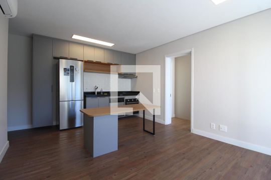 Sala/Cozinha de apartamento para alugar com 2 quartos, 60m² em Vila Nova Conceição, São Paulo