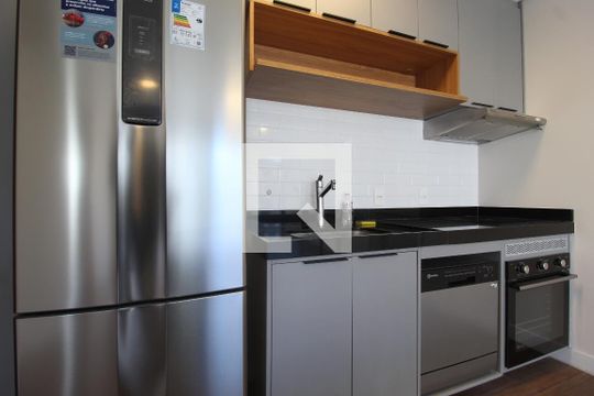 Sala/Cozinha de apartamento para alugar com 2 quartos, 60m² em Vila Nova Conceição, São Paulo