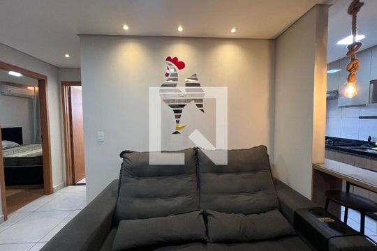 Sala de apartamento para alugar com 2 quartos, 47m² em Cabral, Contagem