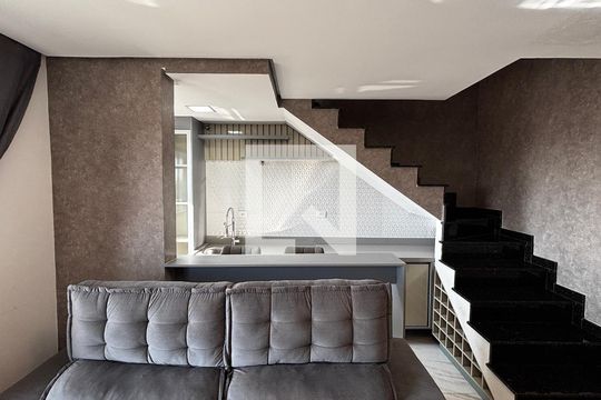 Sala - Cozinha de apartamento à venda com 2 quartos, 88m² em Cidade São Jorge, Santo André