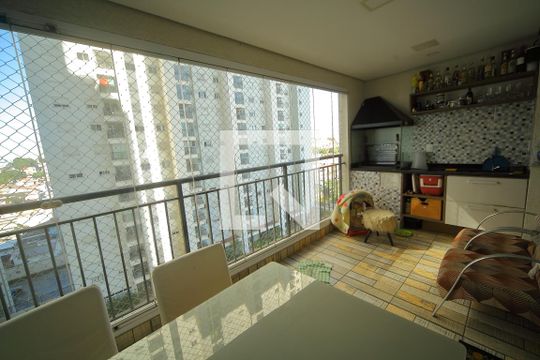 Varanda gourmet da Sala de apartamento à venda com 2 quartos, 81m² em Jardim Independencia, São Bernardo do Campo