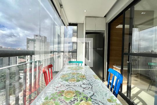 Varanda/Cozinha de apartamento para alugar com 1 quarto, 33m² em Vila da Saúde, São Paulo
