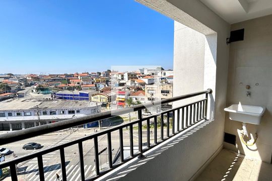 Varanda da Sala de apartamento à venda com 3 quartos, 59m² em Vila Florida, Guarulhos