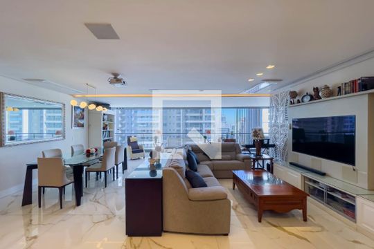 Sala de apartamento para alugar com 4 quartos, 197m² em Jardim das Acacias, São Paulo
