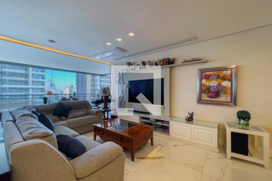 Sala de apartamento para alugar com 4 quartos, 197m² em Jardim das Acacias, São Paulo