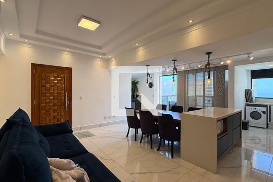 Sala de apartamento para alugar com 3 quartos, 188m² em Centro, Guarujá