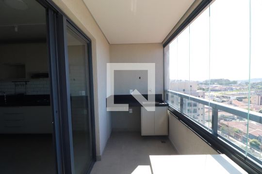 Varanda  de apartamento para alugar com 1 quarto, 46m² em Subsetor Leste - 6 (l-6), Ribeirão Preto