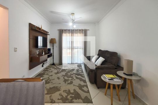 Sala de apartamento para alugar com 2 quartos, 80m² em Cidade Ocian, Praia Grande
