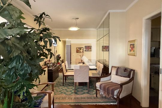 Sala de apartamento para alugar com 3 quartos, 138m² em Ponta da Praia, Santos