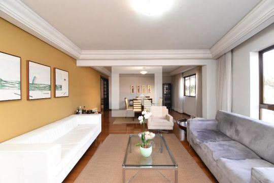 Sala de apartamento à venda com 3 quartos, 271m² em Batel, Curitiba