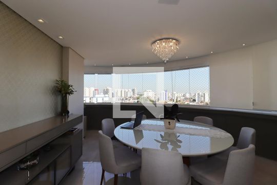 Sala de Jantar de apartamento à venda com 3 quartos, 126m² em Vila Scarpelli, Santo André