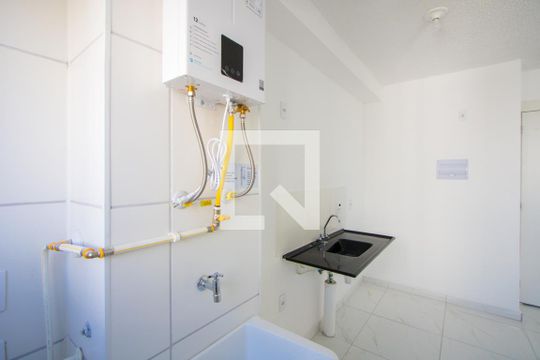 Cozinha de apartamento para alugar com 2 quartos, 37m² em Jardim, Santo André