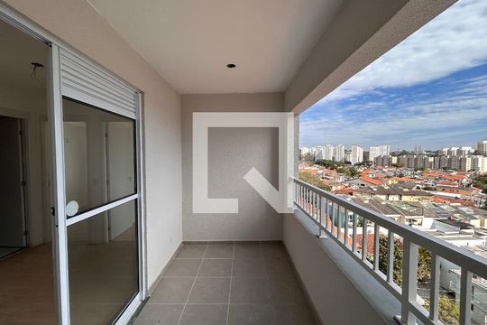 Varanda e área de serviço  de apartamento para alugar com 2 quartos, 35m² em Campo Grande, São Paulo