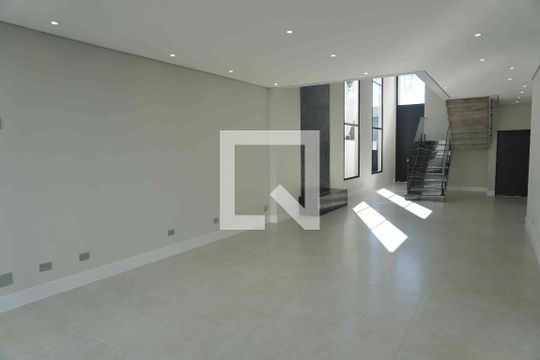 Sala de Estar - Jantar de casa de condomínio à venda com 4 quartos, 375m² em Alphaville, Santana de Parnaíba
