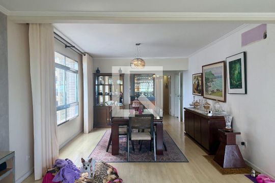 Sala de apartamento para alugar com 4 quartos, 220m² em Gonzaga, Santos