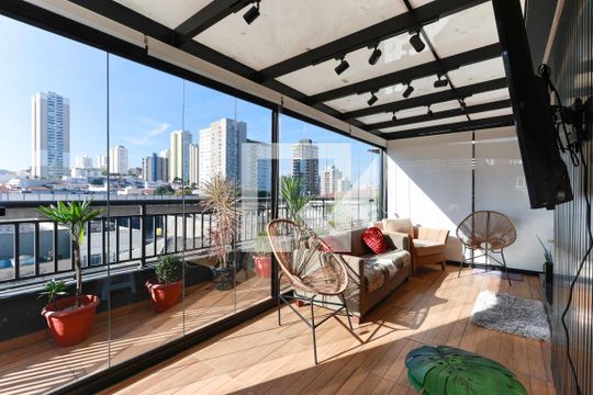 Varanda gourmet de apartamento à venda com 2 quartos, 130m² em Vila Dom Pedro Ii, São Paulo