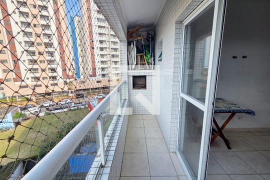 Varanda de apartamento para alugar com 1 quarto, 45m² em Nova Mirim, Praia Grande