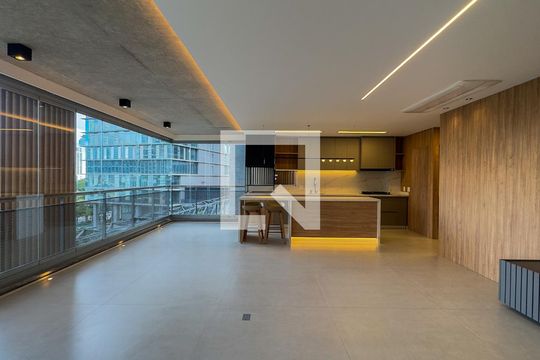 Sala de apartamento para alugar com 3 quartos, 167m² em Jardim das Acacias, São Paulo