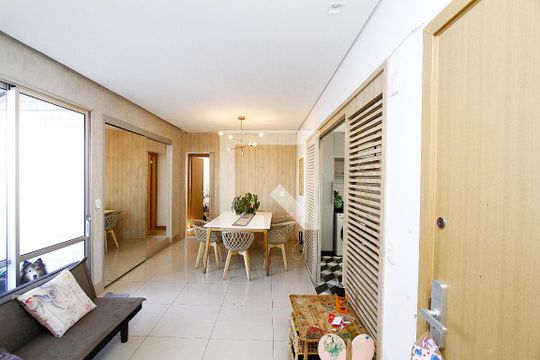 Sala de apartamento à venda com 4 quartos, 243m² em Grajaú, Belo Horizonte