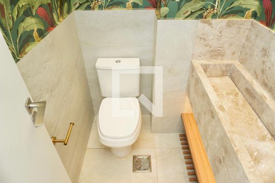 Lavabo da Sala de apartamento para alugar com 2 quartos, 141m² em Serra, Belo Horizonte