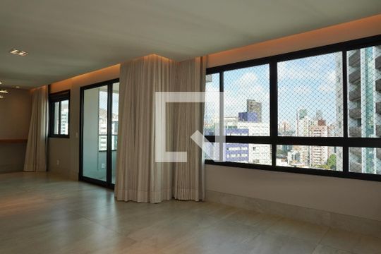 Sala de apartamento para alugar com 2 quartos, 141m² em Serra, Belo Horizonte