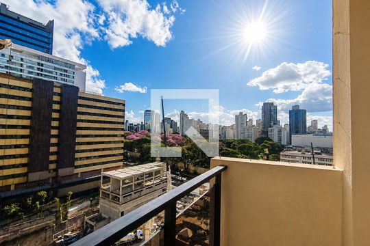 Varanda de apartamento para alugar com 1 quarto, 50m² em Cerqueira César, São Paulo