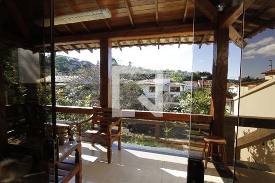 Varanda da Sala de casa à venda com 6 quartos, 400m² em São Bento, Belo Horizonte