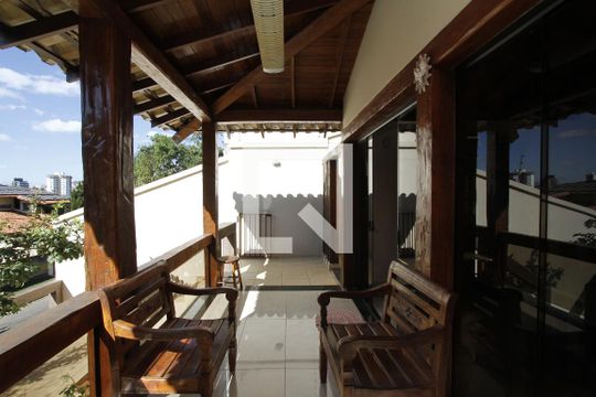 Varanda da Sala de casa à venda com 6 quartos, 400m² em São Bento, Belo Horizonte