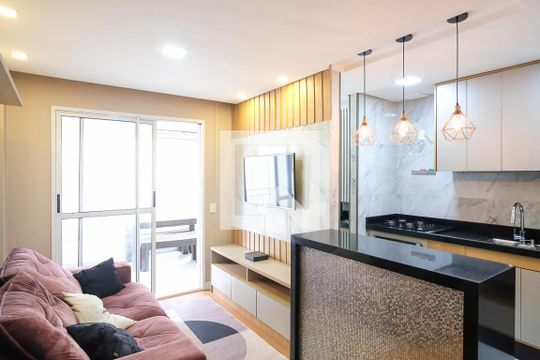 Sala de apartamento para alugar com 2 quartos, 60m² em Mauá, São Caetano do Sul