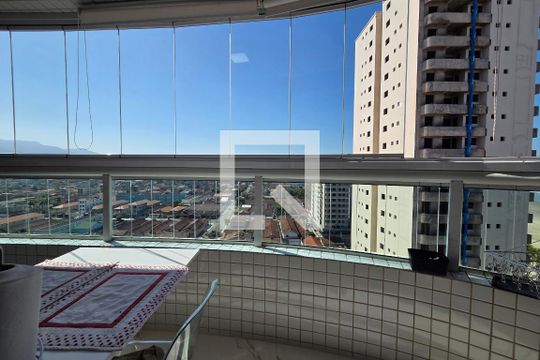 Varanda de apartamento para alugar com 1 quarto, 50m² em Guilhermina, Praia Grande