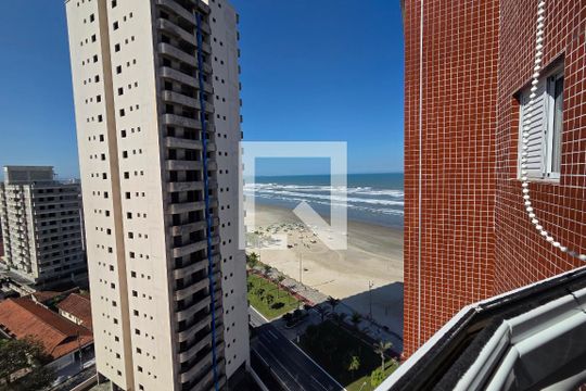 Varanda de apartamento para alugar com 1 quarto, 50m² em Guilhermina, Praia Grande