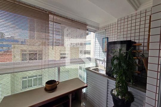 Varanda de apartamento para alugar com 2 quartos, 80m² em Aviação, Praia Grande